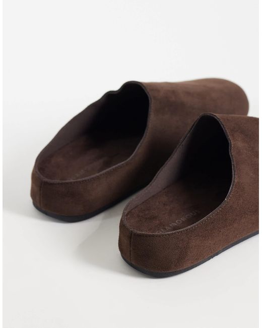 Glamorous Brown Mule Clogs