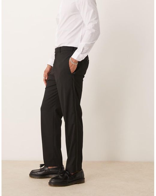 Abercrombie & Fitch Losse Feestelijke Smokingbroek Met Streep in het Natural voor heren