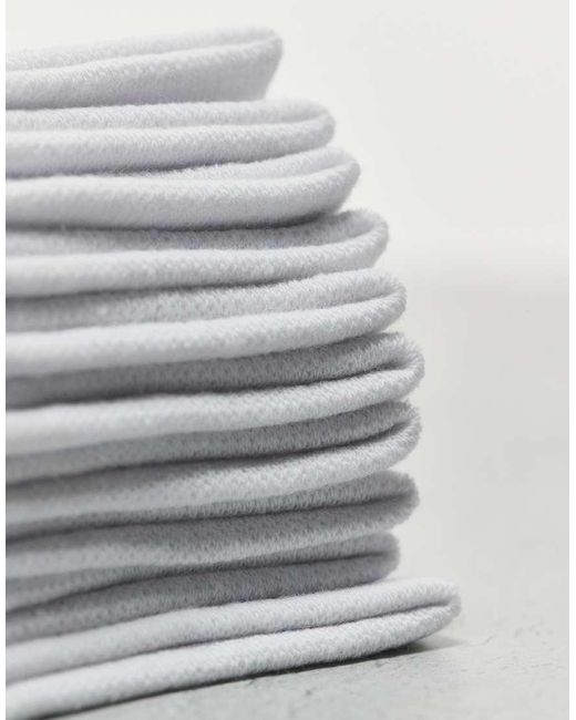 New Look White 5 Pack Trainer Socks for men