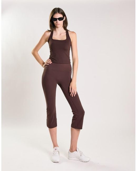 agon® Purple Square Neck Racerback Tank Top