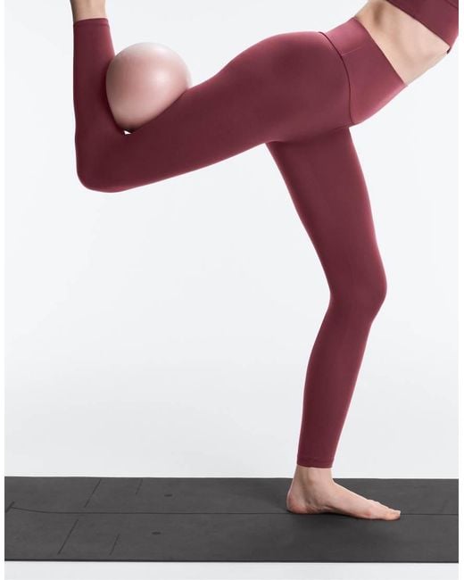 Oysho Red Comfortlux High-rise Ankle-length leggings