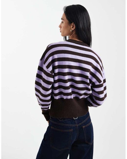Daisy Street Blue Fitted Waist Cardigan
