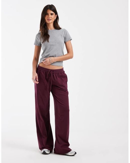 Hollister Red Cosy Wide Leg Pants