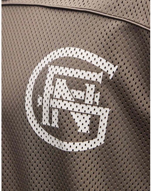 Good For Nothing Brown Co-ord Oversized Hockey Jersey for men