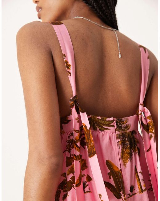 ASOS Pink Double Layer Mini Dress