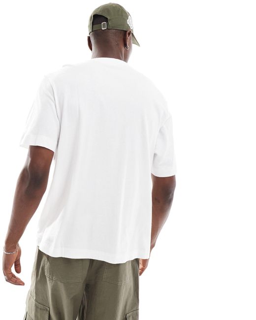 Camiseta blanca holgada vintage blank Abercrombie & Fitch de hombre de color White