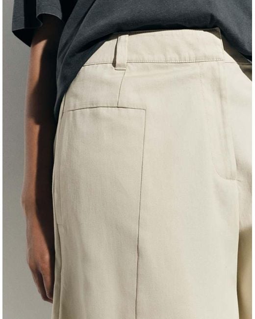 ASOS White Curve Tailored Extreme Taper Barrel Pants