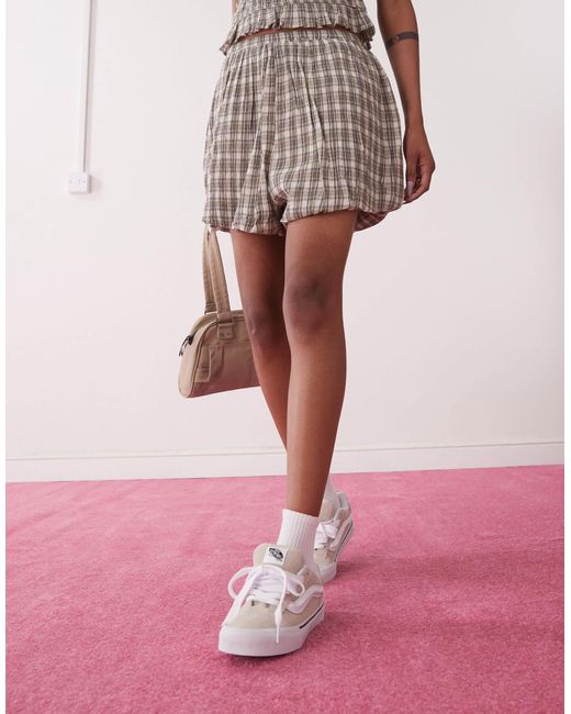 Vans Pink Knu Skool Chunky Seude Trainers