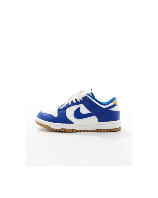 Dunk - sneakers basse e bianche con suola di Nike in Blue