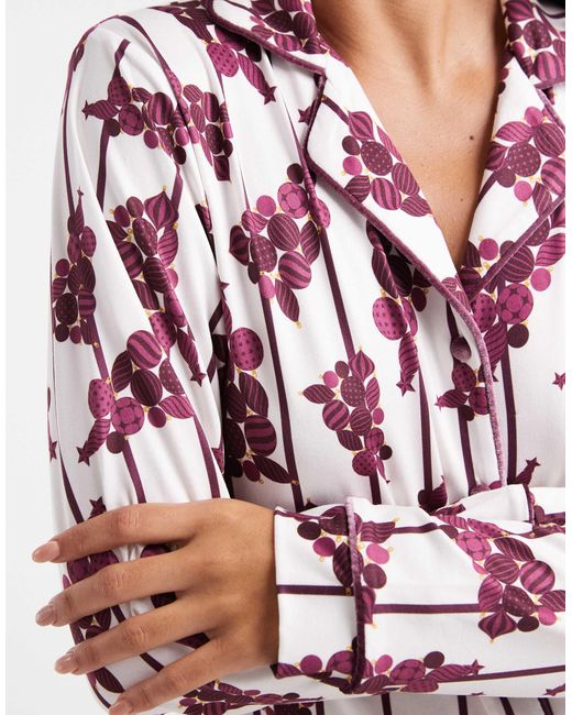 Threadbare Red – langärmliger pyjama