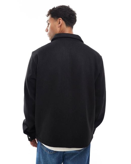 Jack & Jones Blue Faux Wool Shacket for men