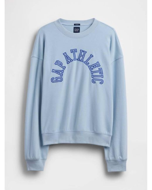 Gap Blue Athletic Logo Crew Neck Sweater for men