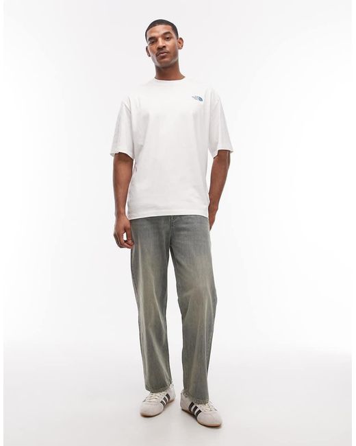 The North Face White Flower Backprint T-shirt for men