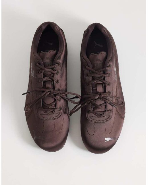 PUMA Brown Speedcat Satin Trainers