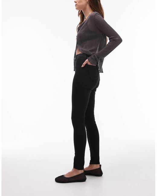 TOPSHOP Black Joni High Rise Super Skinny Jean