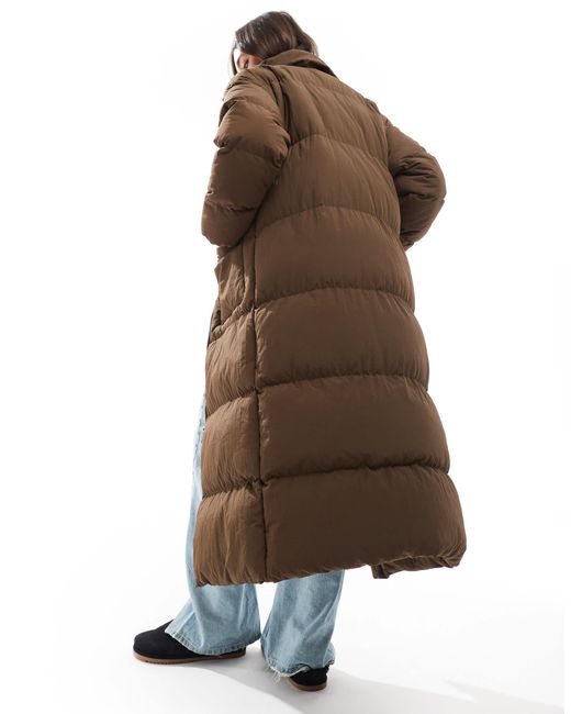 Doudoune longue Brave Soul en coloris Brown
