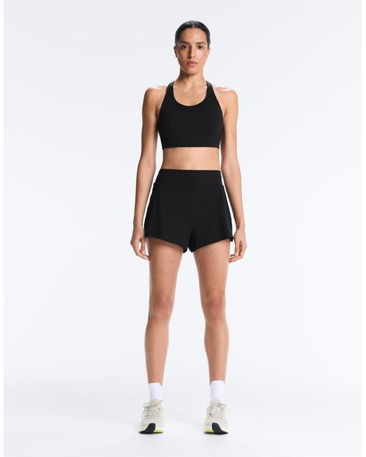 Oysho Black Compressive 10Cm Shorts With Pocket