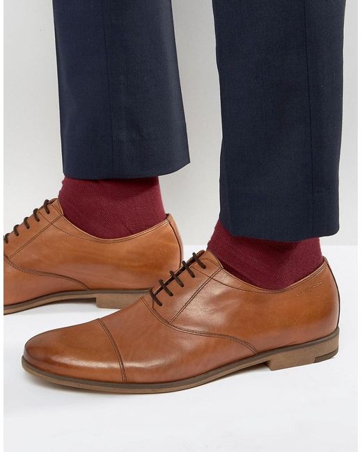 Vagabond Brown Linhope Oxford Toe Cap Shoes for men