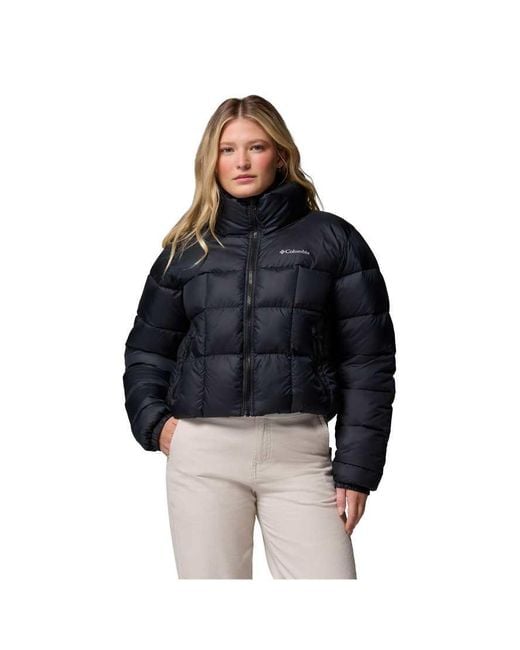 Columbia Blue Puffect Iii Cropped Jacket
