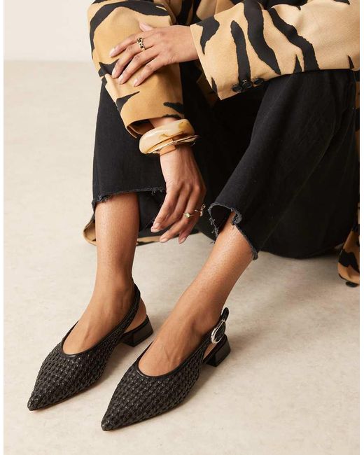ASOS Black Leonora Slingback Ballet