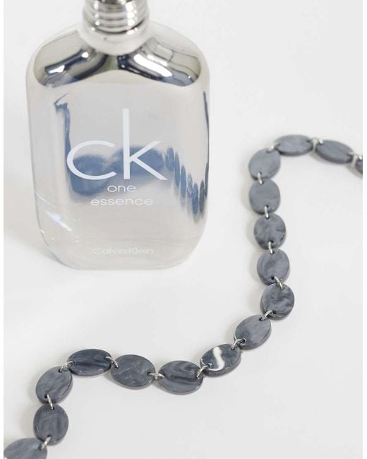 Reclaimed Vintage White Faux Mother-of-pearl Disc Necklace for men