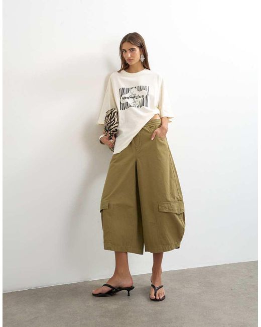 TOPSHOP Natural '500 Club' Graphic T-shirt