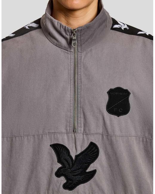 Lyle & Scott Gray Light Jackets Nowhere Fc Track Jacket for men