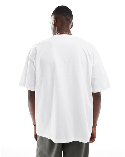 ASOS Oversized T-Shirt Met Grafische Varsity-Print in het White voor heren