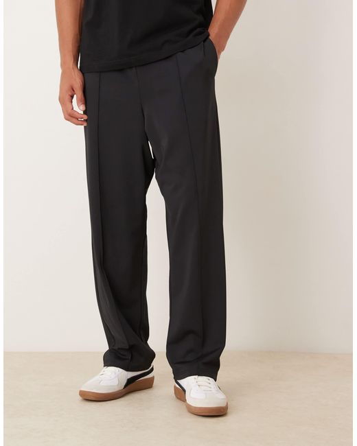 ASOS Black Heavyweight Tapered jogger for men