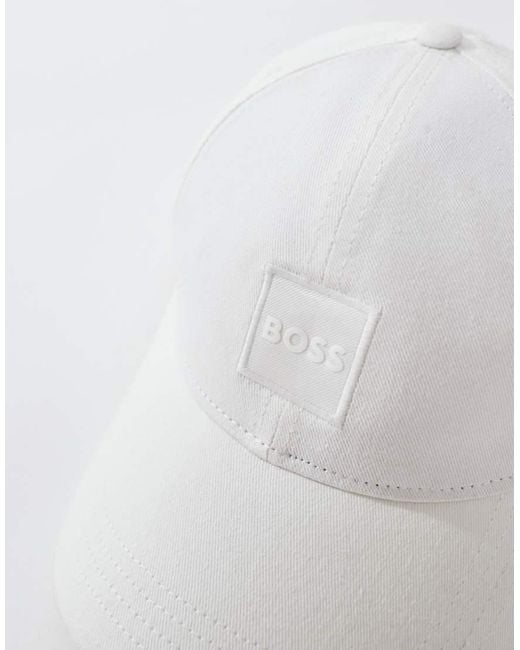 Boss Blue Boss Derrel Box Logo Cotton Baseball Cap for men