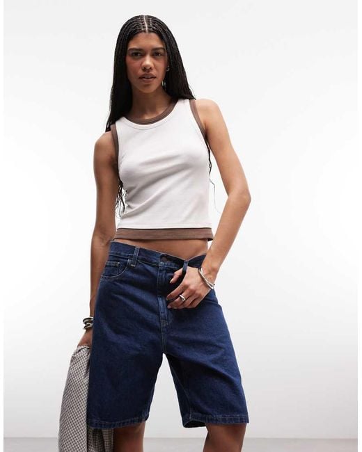 Carhartt Blue Brandon Loose-fit Denim Shorts