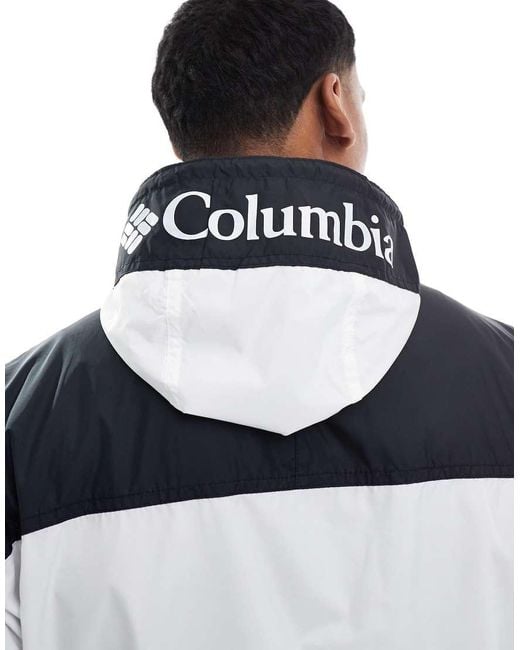 Cortavientos Negro Y Blanco Challenger Ii De Columbia de hombre de color White
