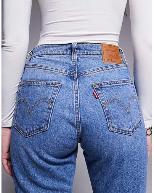 Levi's Blue 501 Hourglass Straight Jeans
