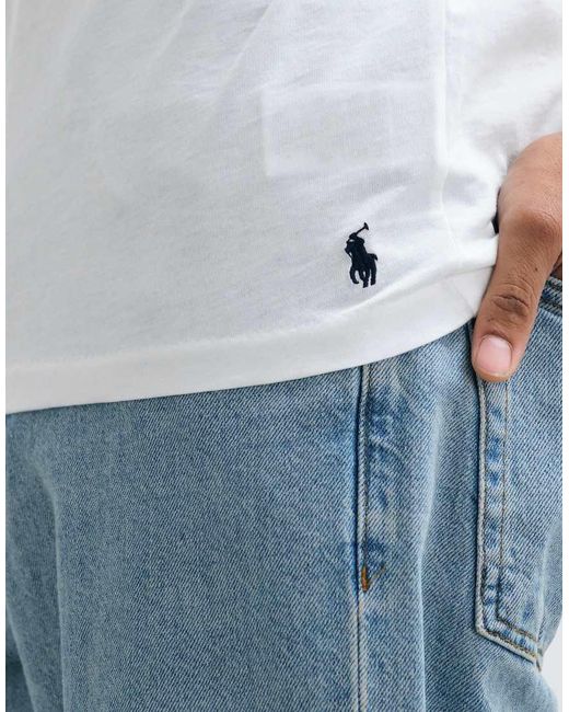 Polo Ralph Lauren Blue 3 Pack Fitted T-shirts for men