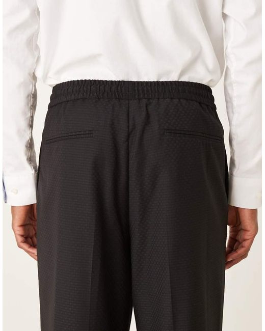 ASOS Black Wide Suit Pants for men