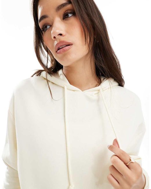 Pieces White Sweat Hoodie Co-ord