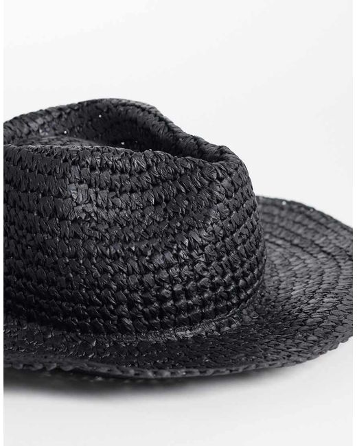 Reclaimed Vintage Black Unisex Cowboy Hat