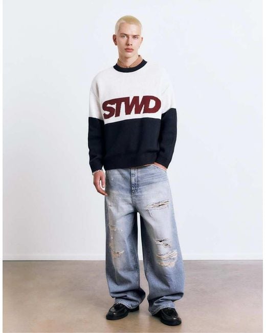 Stwd di Pull&Bear in White da Uomo