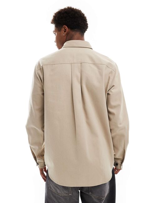 JJ Rebel – schwere hemdjacke in Natural für Herren