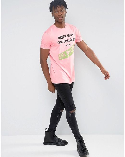 longline pink t shirt