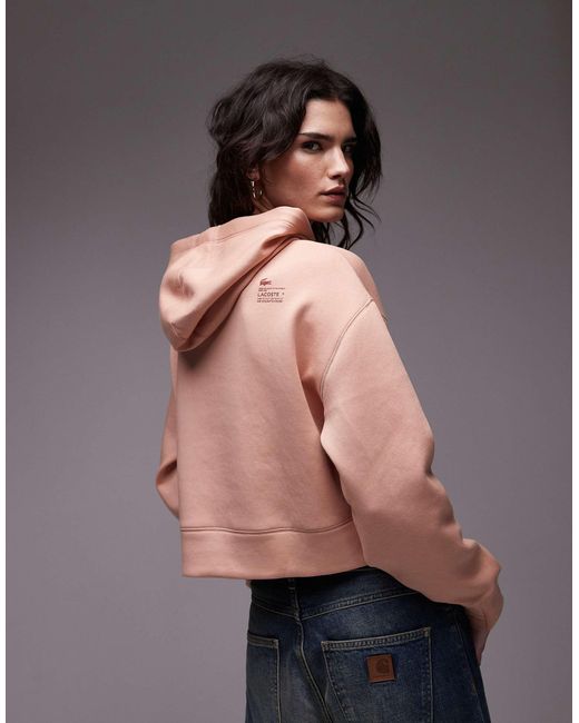 Lacoste Pink – oversize-kapuzenpullover