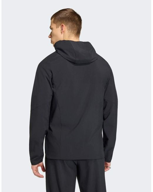 Adidas Originals Blue Real Madrid Travel Full Zip Windbreaker for men