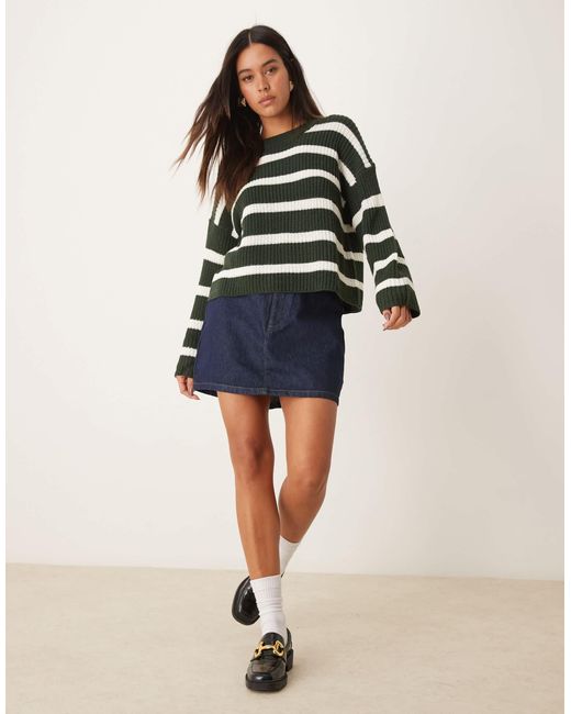 Jdy Blue – gestreifter pullover