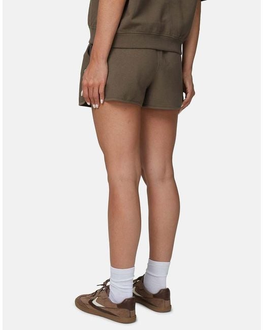 Good For Nothing Brown Monogram Collection Cotton Jersey Shorts