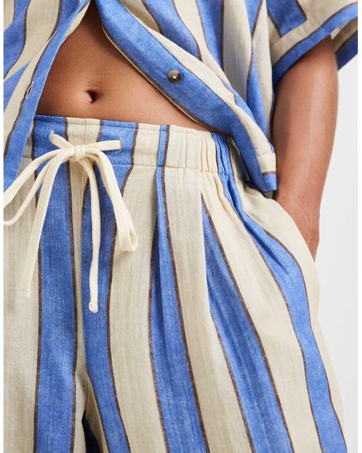 ASOS Blue Delilah Beach Cheesecloth Trouser