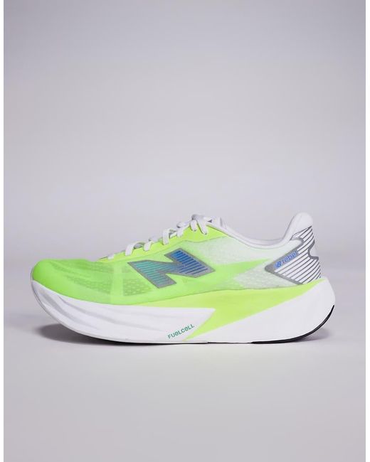 New Balance Yellow Fuelcell Rebel V5 Mens Running Trainers for men