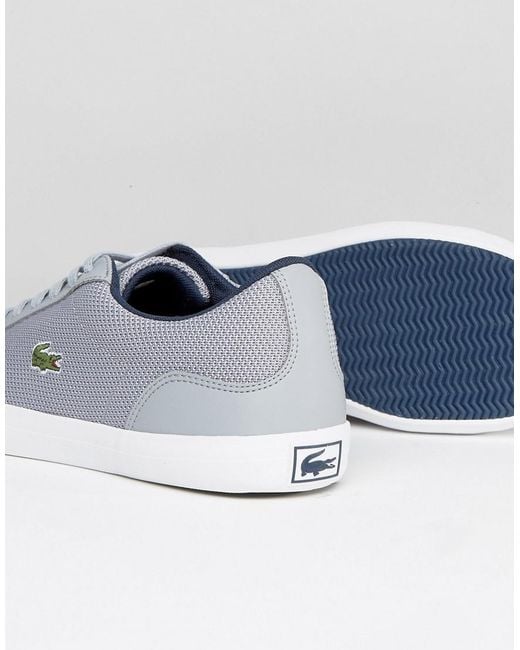 Lacoste lerond trainers grey best sale