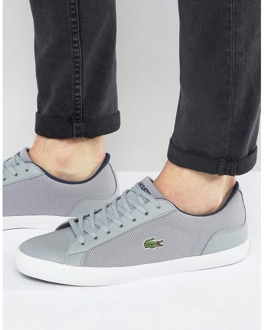 Lacoste Lerond Trainers in Grey for Men | Lyst UK