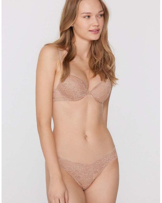 Tezenis Natural High-Cut Lace G-String