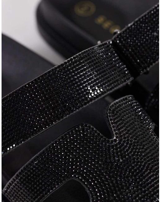 SEQWL Multicolor Embellished Kidman Sandals With Straps